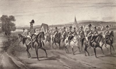 Megy a Review 16th Lancers, 1850 1909 alkotó: John Harris Junior