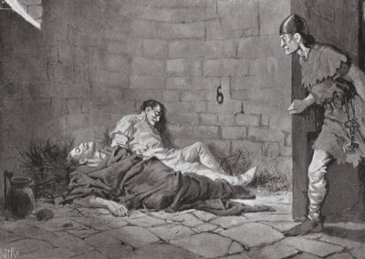 Erik és Valdemar hercegek bebörtönzése és halála alkotó: John Harris Valda