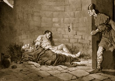 Erik és Valdemár hercegek bebörtönzése és halála, 1318 alkotó: John Harris Valda
