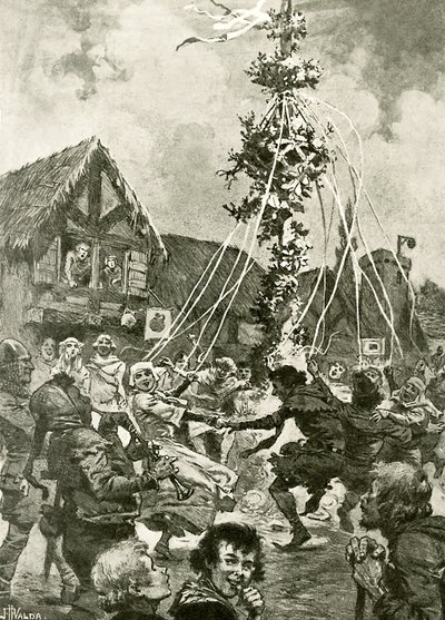 A falu zöldjén alkotó: John Harris Valda