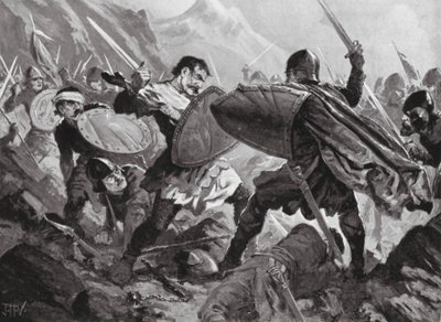 Mihail Sishman bolgár cár meghalt a velbuzdi csatában alkotó: John Harris Valda