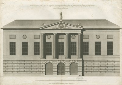 Stafford - Shire Hall: akvatinta metszet alkotó: John Harvey
