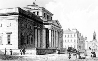 A Manchesteri Királyi Intézet, Richard Winkles metszete, 1836 körül alkotó: John Harwood