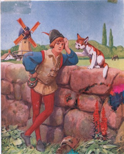 Dick Whittington és macskája (litho) alkotó: John Hassall