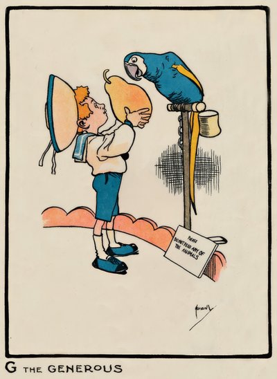 G a nagylelkű / J. Hassall / Zeichnung, 1903 alkotó: John Hassall