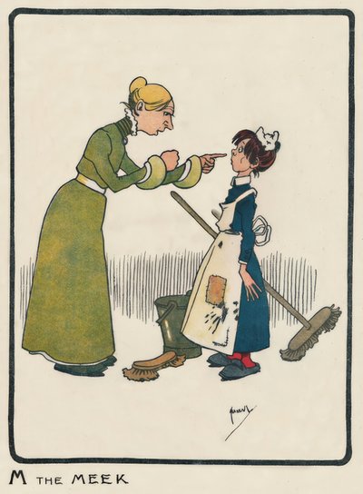 M the Meek / J. Hassall / Zeichnung, 1903 alkotó: John Hassall