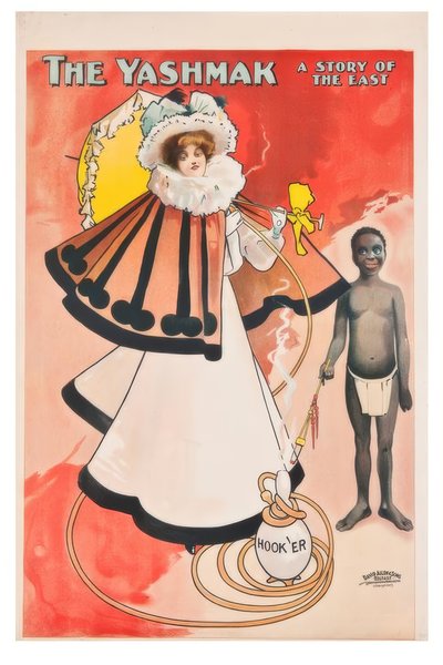 "A Yashmak, a kelet története" / J. Hassall / Plakat, 1897 alkotó: John Hassall