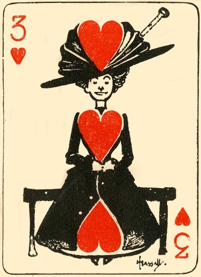 A várakozó szűz, a szívek hármasából, 1910. alkotó: John Hassall