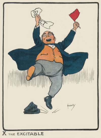 X az izgató / J. Hassall / Zeichnung, 1903 alkotó: John Hassall