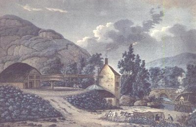 Coal Works – kilátás Neath közelében Glamorganshire-ben, Dél-Walesben alkotó: John Hassell