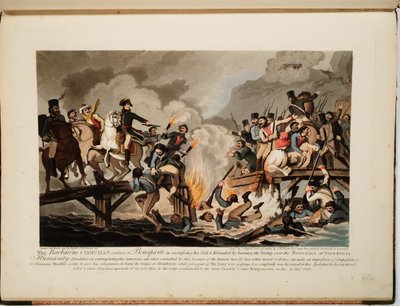 A francia hadsereg átkelt a Berezinán 1812 novemberében, 1813 alkotó: John Hassell
