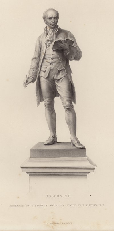 Oliver Goldsmith szobra alkotó: John Henry Foley