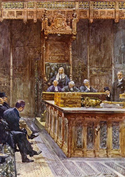 Az alsóház elnöke (színes litográfia) alkotó: John Henry Frederick (after) Bacon