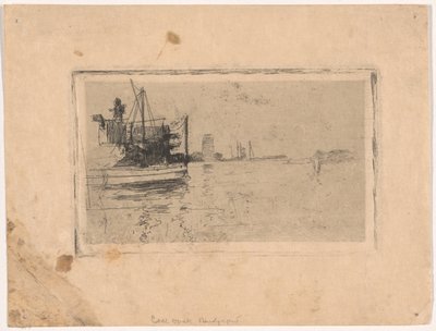 Széndokk, Bridgeport alkotó: John Henry Twachtman