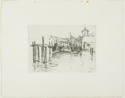 Kikötő Newportban alkotó: John Henry Twachtman