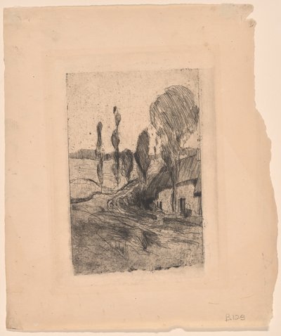 Francia tájkép alkotó: John Henry Twachtman