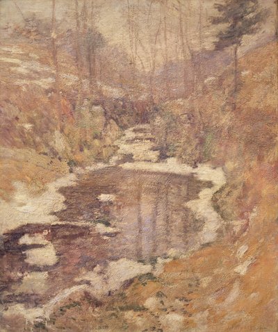 Hemlock Pool, 1900 körül alkotó: John Henry Twachtman