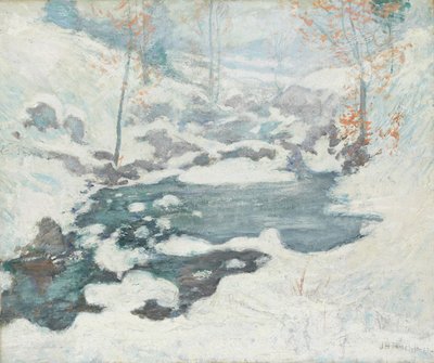 Icebound, 1889 körül alkotó: John Henry Twachtman