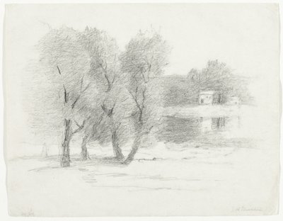 Táj, 19. század vége-XX. század eleje alkotó: John Henry Twachtman