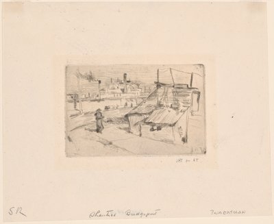 Barakkok és gyárak alkotó: John Henry Twachtman