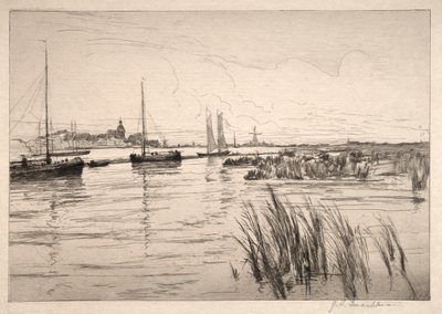 A Holland Dyke. alkotó: John Henry Twachtman