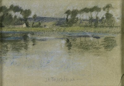 Fák a folyón túl alkotó: John Henry Twachtman