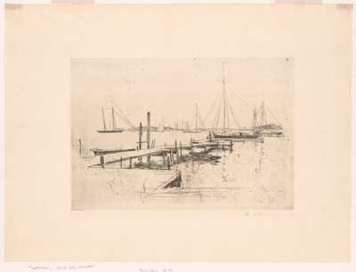 Yacht dokk alkotó: John Henry Twachtman