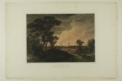Burning of Savannah, a Festői kilátások az amerikai tájak második számának negyedik lemeze alkotó: John Hill