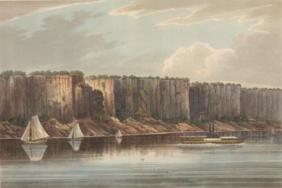 The Palisades No. 19 of The Hudson River Portfolio, 1823-24. alkotó: John Hill