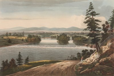 A Hudson River Portfolio 7. számú Sandy Hill közelében, 1822-23. alkotó: John Hill