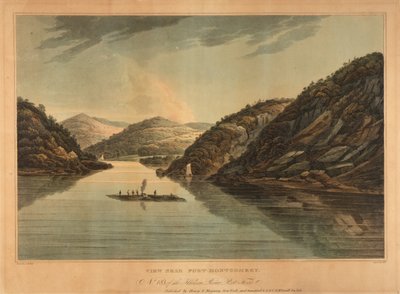 Kilátás Fort Montgomery közelében (18. sz., Hudson River portfólió) alkotó: John Hill
