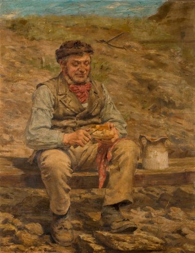 Munkás ebédel, 1886-87 alkotó: John Hodgson Campbell