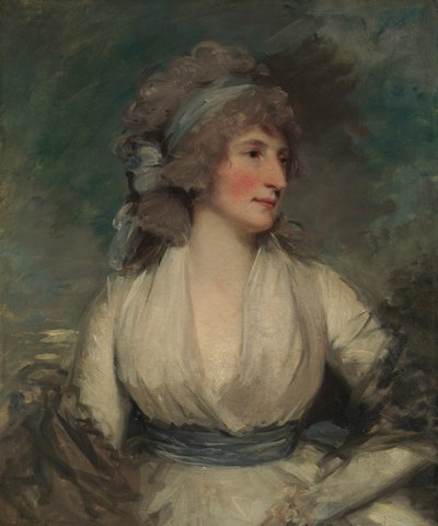 Női portré, hátoldal, most átbélelő vászon borítja Tanulmány egy Childs-fejről, 1790-es évek. alkotó: John Hoppner