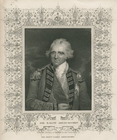 Sir Ralph Abercromby, „Anglia tengeri és szárazföldi csatái” című illusztrációja, hadnagy. Williams ezredes, 1890 körül alkotó: John Hoppner