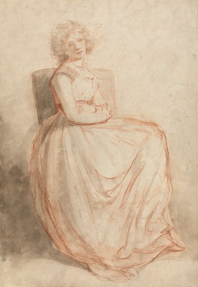 Tanulmány egy ülő nőről alkotó: John Hoppner