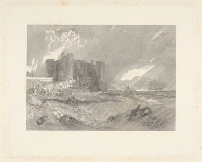 Laugharne kastély, Carmarthenshire alkotó: John Horsburgh