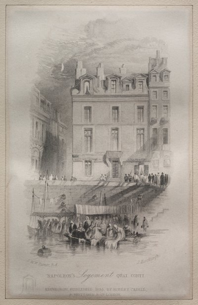 Napóleon szállása, Quai Conti alkotó: John Horsburgh