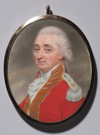 Daniel Burr altábornagy portréja, 1799. alkotó: John I. smart