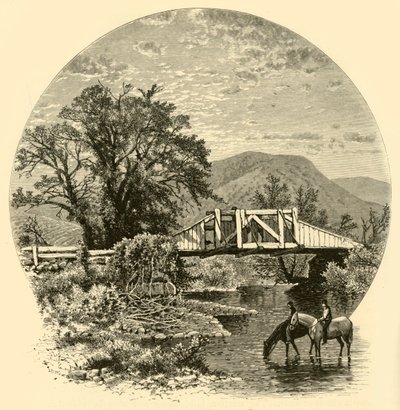 "Old Bridge, Blackberry River, Kánaán közelében", 1874. alkotó: John J. Harley
