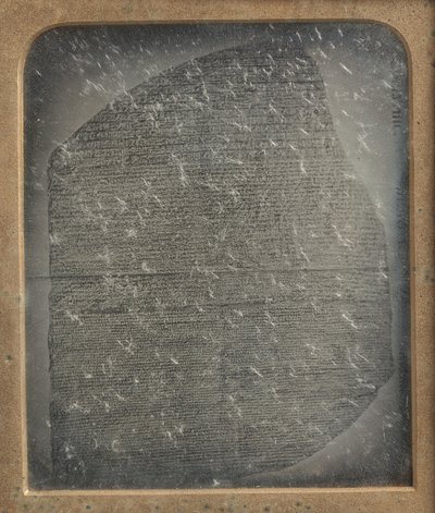 A Rosetta-kő másolata, 1846-52. alkotó: John Jabez Edwin Mayall
