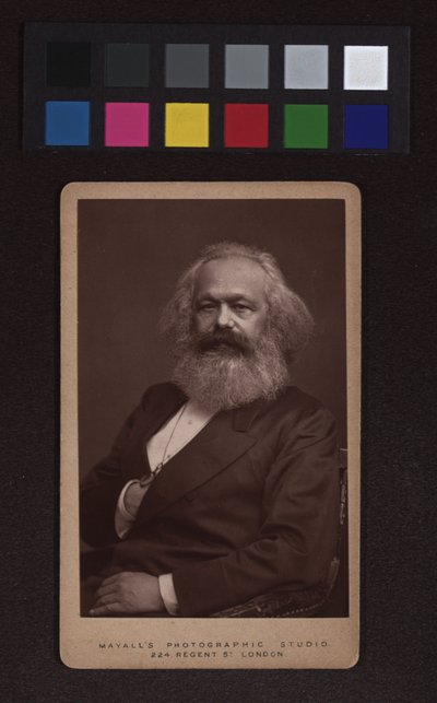 Karl Marx (1818-1883), filozófus, közgazdász, politikai gondolkodó alkotó: John Jabez Edwin Mayall