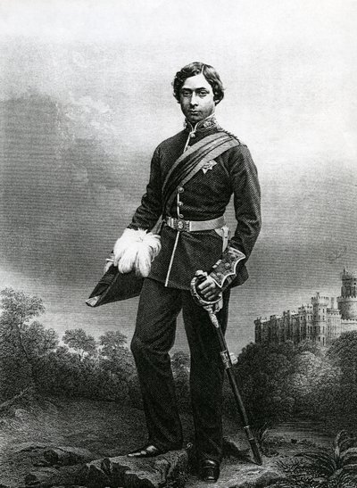 Albert Edward, walesi herceg, metszett D.J. Pound egy fényképről, a „The Drawing-Room of Eminent Personages, Volume 2”, Londonban, 1860. alkotó: John Jabez Edwin Paisley Mayall