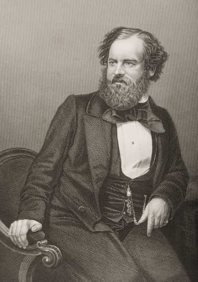 Albert Smith (1816-60) metszetét D.J. Font egy fényképről, a „The Drawing-Room of Eminent Personages, Volume 2”, Londonban, 1860 (metszet) alkotó: John Jabez Edwin Paisley Mayall