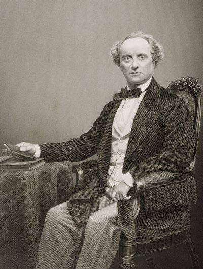 Charles John Kean (1811-68), metszett D.J. Pound egy fényképről, a „The Drawing-Room of Eminent Personages, Volume 2”, Londonban, 1860. alkotó: John Jabez Edwin Paisley Mayall