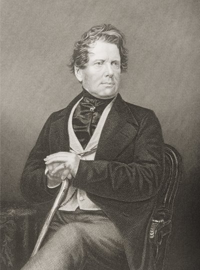 Fox Maule Ramsay (1801-74) Dalhousie 11. grófja és 2. Lord Panmure, metszett D.J. Pound egy fényképről, a The Drawing-Room of Eminent Personages, 2. kötetből, megjelent Londonban, 1860 (engr alkotó: John Jabez Edwin Paisley Mayall
