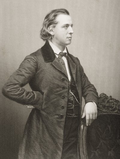 Henry Ward Beecher (1813-1887) metszetét D.J. Pound egy fényképről, a „The Drawing-Room of Eminent Personages, Volume 2”, Londonban, 1860. alkotó: John Jabez Edwin Paisley Mayall