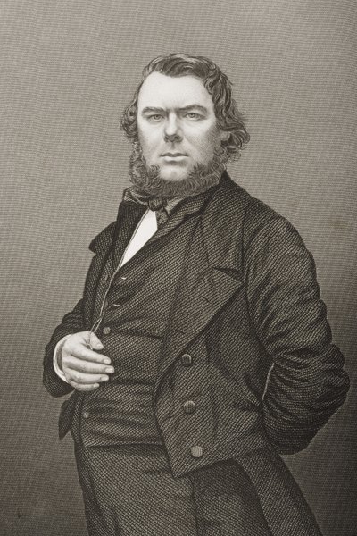 Hugh Stowell Brown (1823-86) metszetét D.J. Pound egy fényképről, a „The Drawing-Room of Eminent Personages, Volume 2”, Londonban, 1860. alkotó: John Jabez Edwin Paisley Mayall
