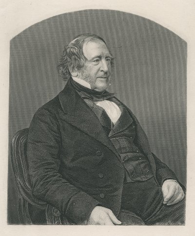 John Campbell, St. Andrews 1. Baron Campbell, metszett D.J. Pound egy fényképről, a "The Drawing-Room of Eminent Personages, Volume 2", 1860 alkotó: John Jabez Edwin Paisley Mayall