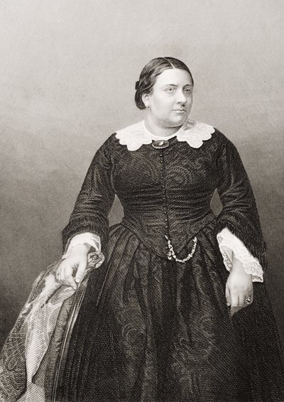 Madame Marietta Alboni (1824-94) metszett D.J. Pound egy fényképről, a „The Drawing-Room of Eminent Personages, Volume 2”, Londonban, 1860. alkotó: John Jabez Edwin Paisley Mayall