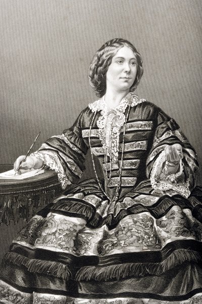 Miss Amy Sedgwick (1830-97) metszett D.J. Pound egy fényképről, a „The Drawing-Room of Eminent Personages, Volume 2”, Londonban, 1860. alkotó: John Jabez Edwin Paisley Mayall